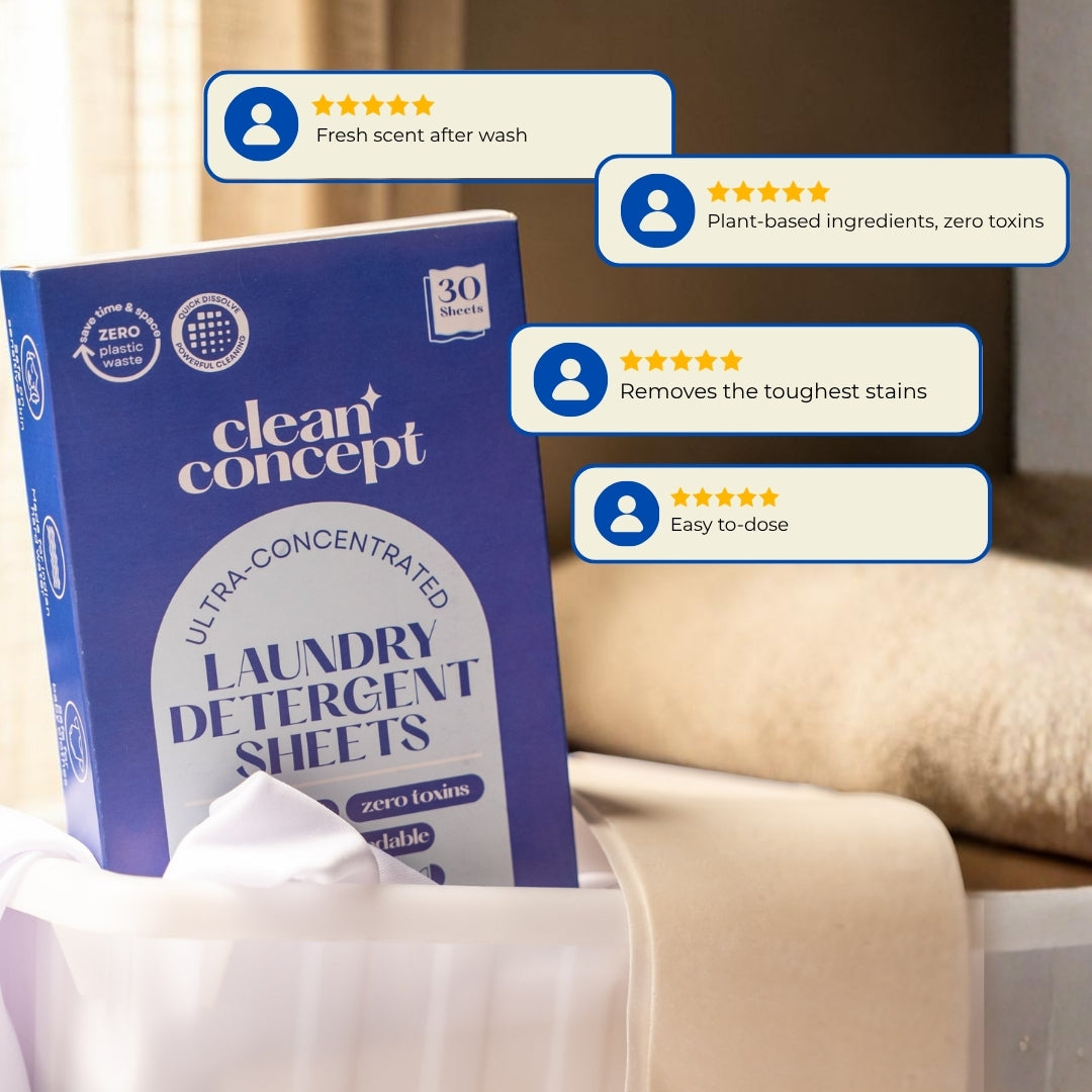 Eco-friendly laundry sheets