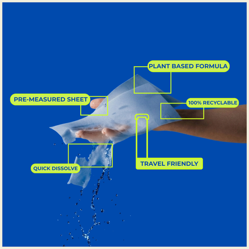 Eco-friendly laundry sheets
